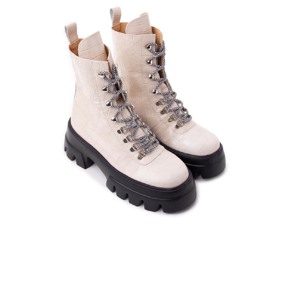 L'intervalle Chico Blanc Cassé Croco Blanc