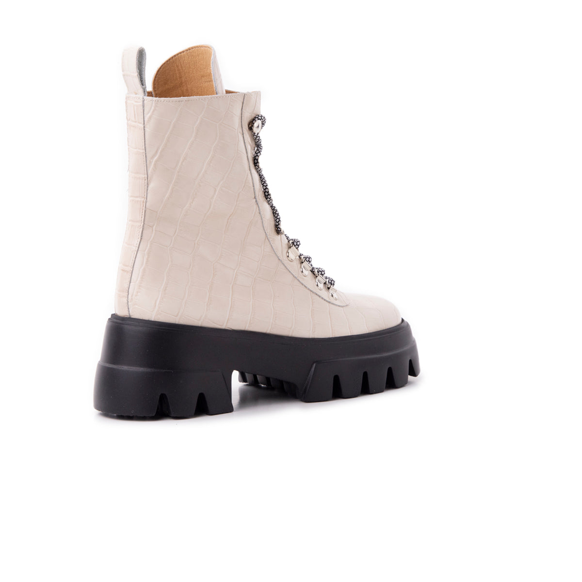 L'intervalle Chico Blanc Cassé Croco Blanc