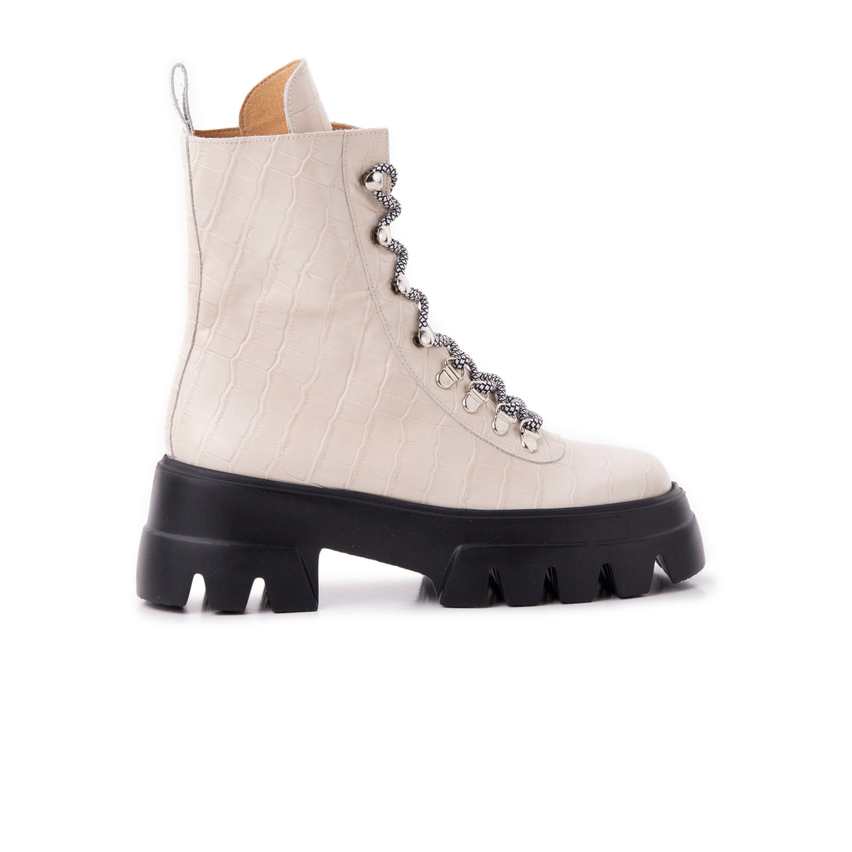 l'intervalle Chico Blanc Cassé Croco Blanc