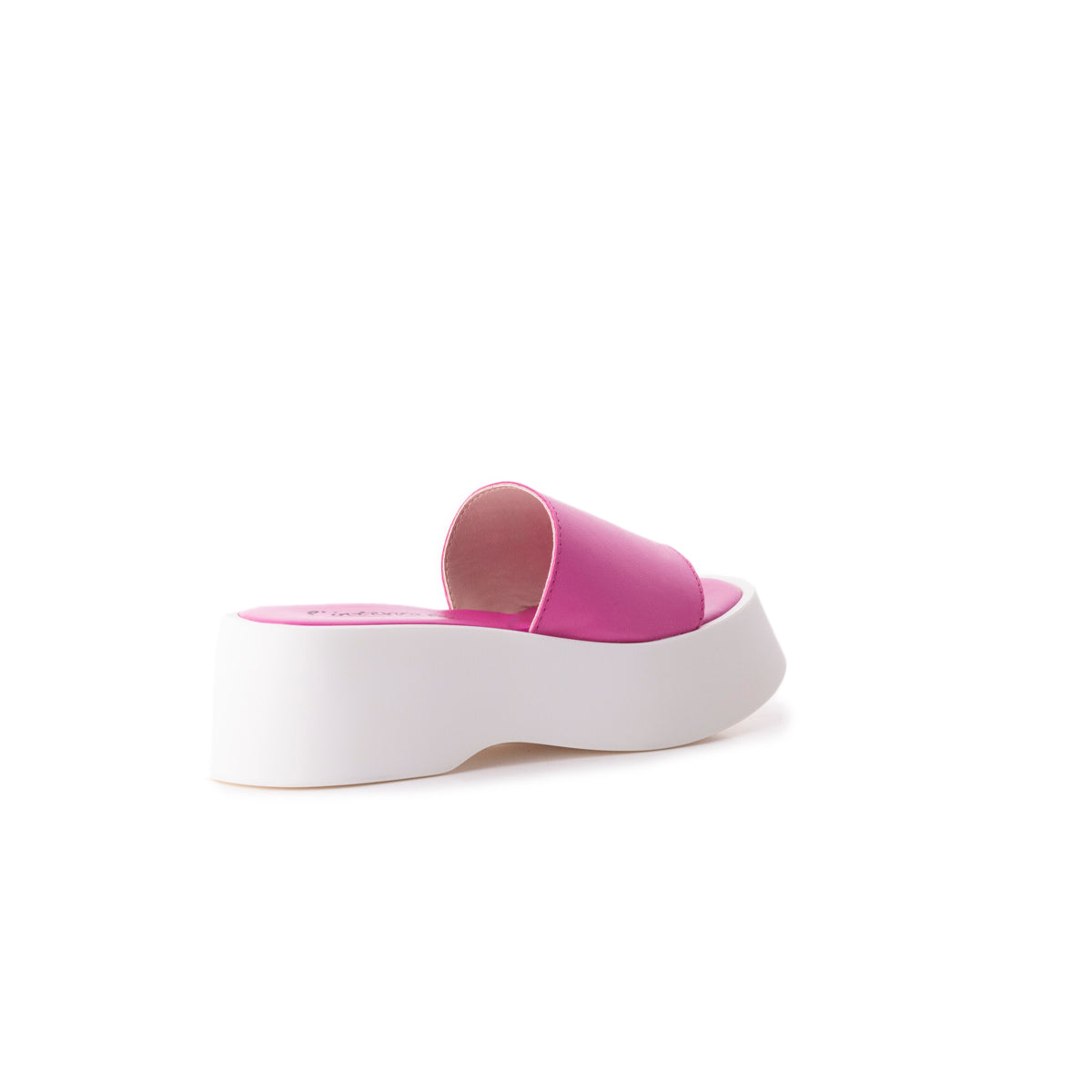 L'intervalle Chino En Cuir Fuchsia Rose