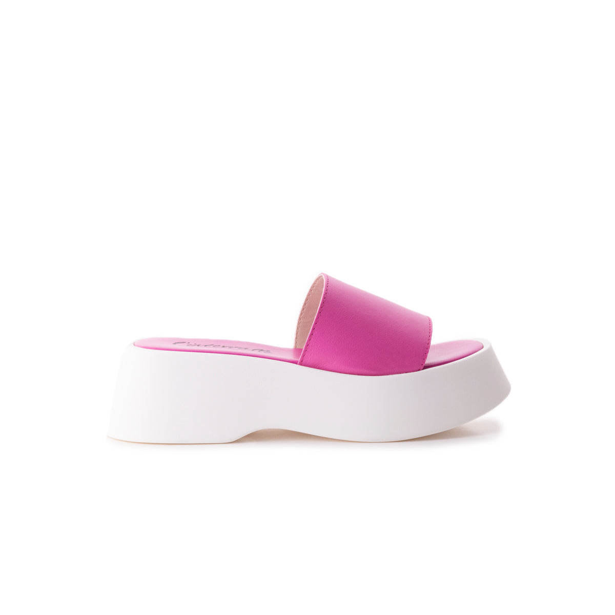 l'intervalle Chino en cuir fuchsia Rose