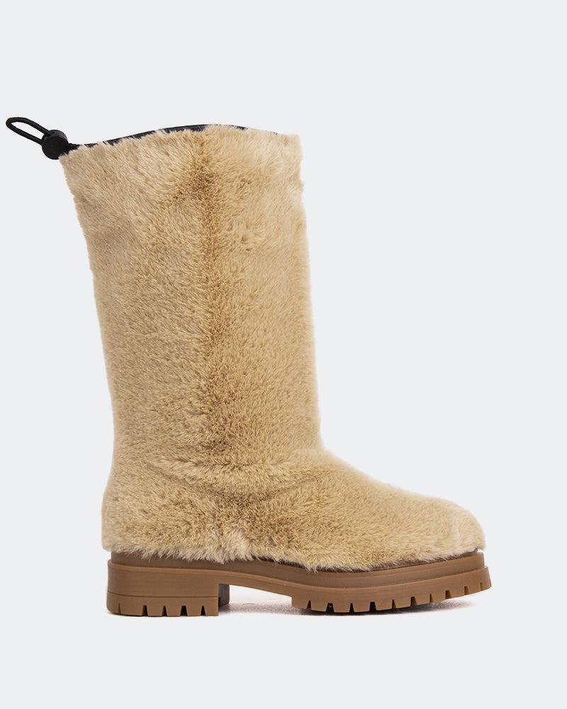 l'intervalle Chow Ocre Fausse fourrure Ocre