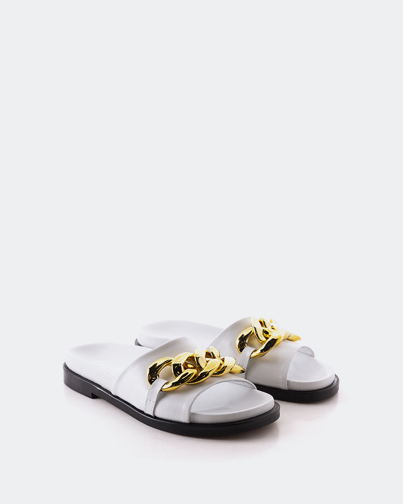 L'intervalle Cipriana Blanc Cuir Blanc