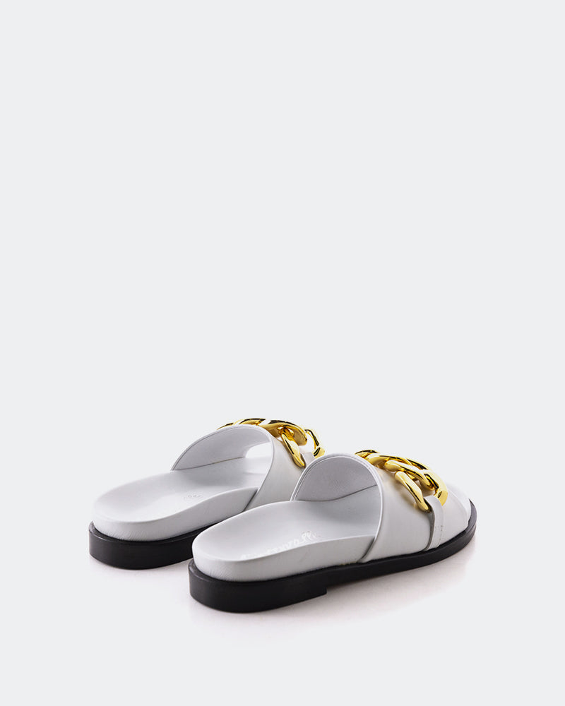 L'intervalle Cipriana Blanc Cuir Blanc