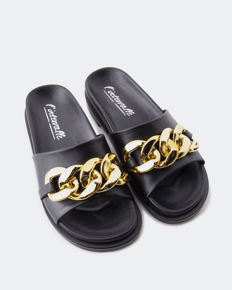 L'intervalle Cipriana Noir Cuir Noir