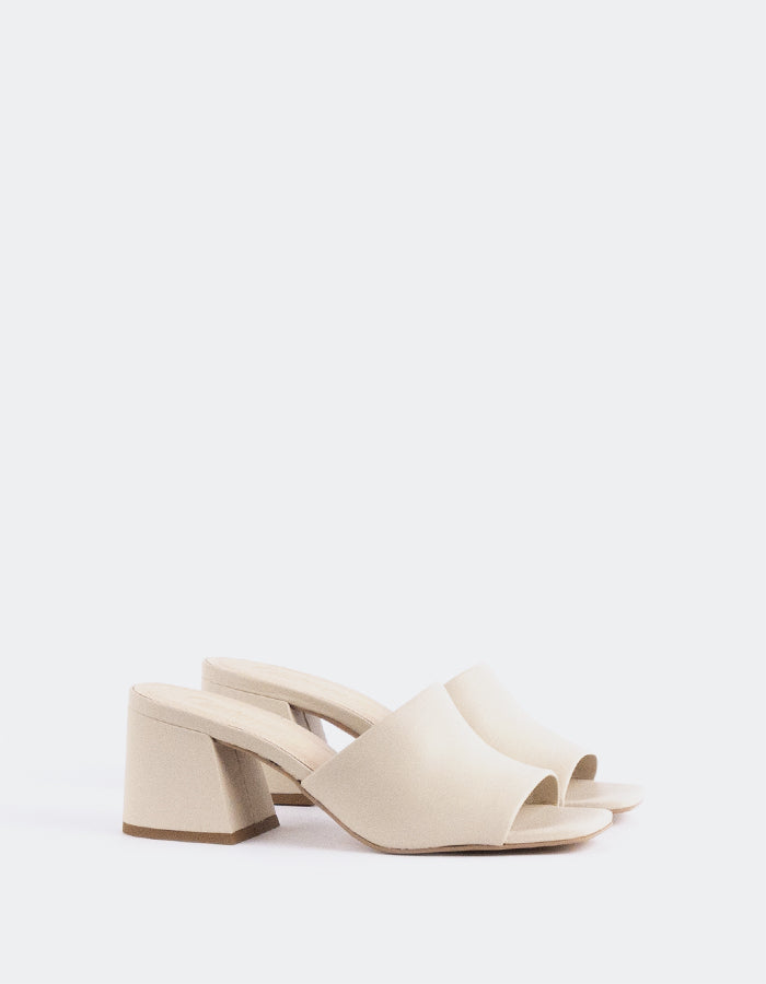 L'intervalle Clarabelle Blanc Cassé Cuir Blanc