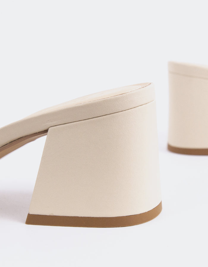 L'intervalle Clarabelle Blanc Cassé Cuir Blanc