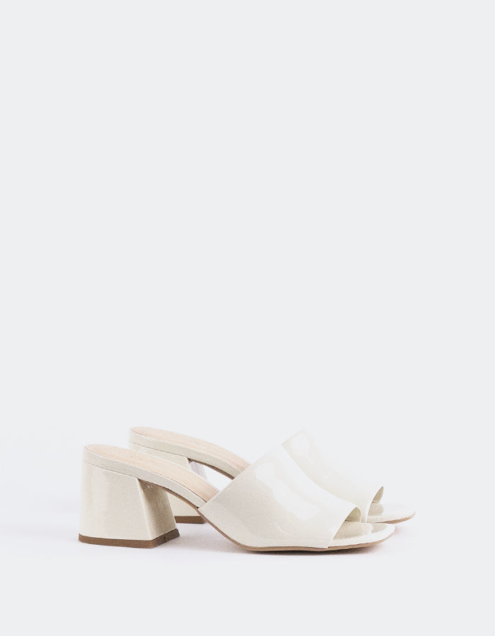 L'intervalle Clarabelle Blanc Cassé Verni Blanc