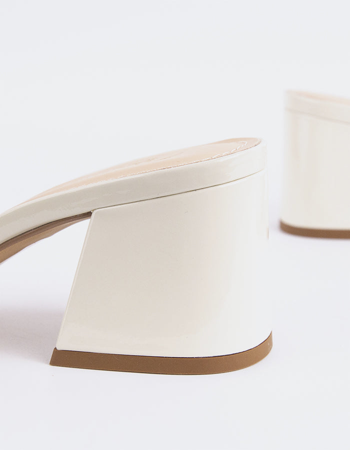 L'intervalle Clarabelle Blanc Cassé Verni Blanc