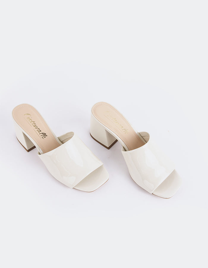 L'intervalle Clarabelle Blanc Cassé Verni Blanc