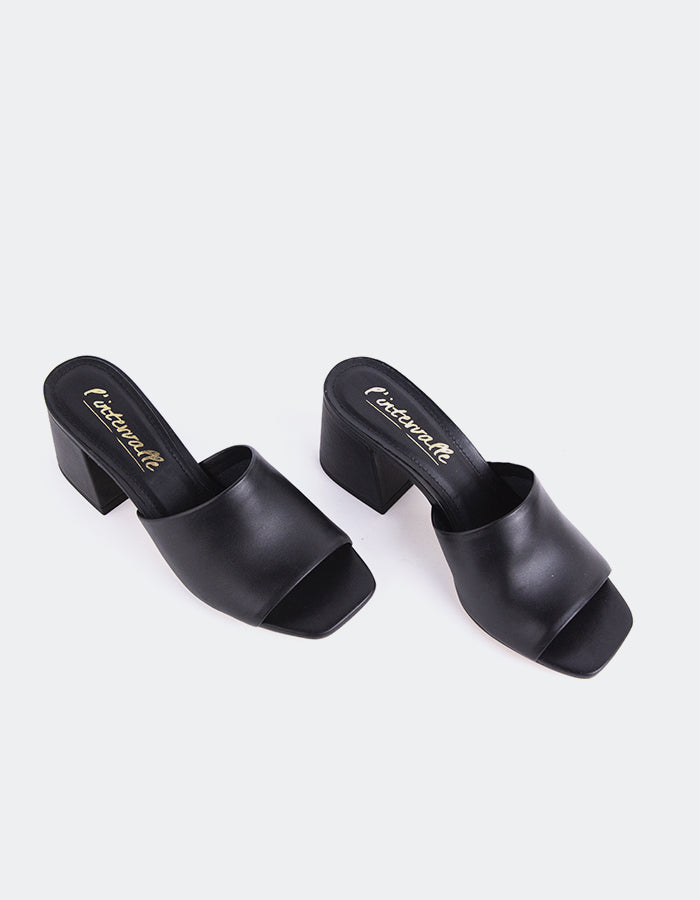 L'intervalle Clarabelle Noir Cuir Noir