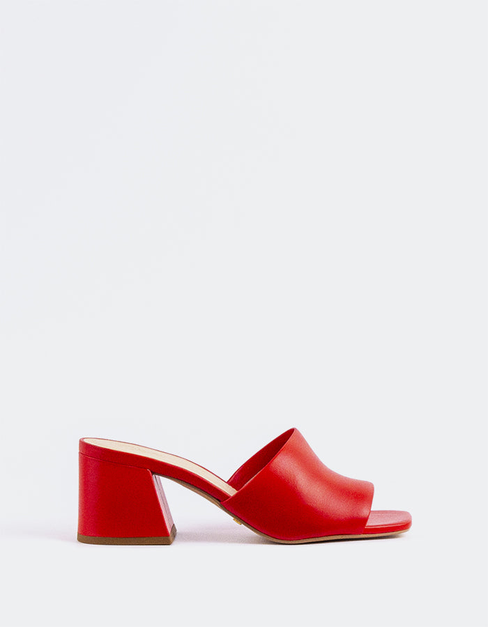 l'intervalle Clarabelle Rouge Cuir Rouge
