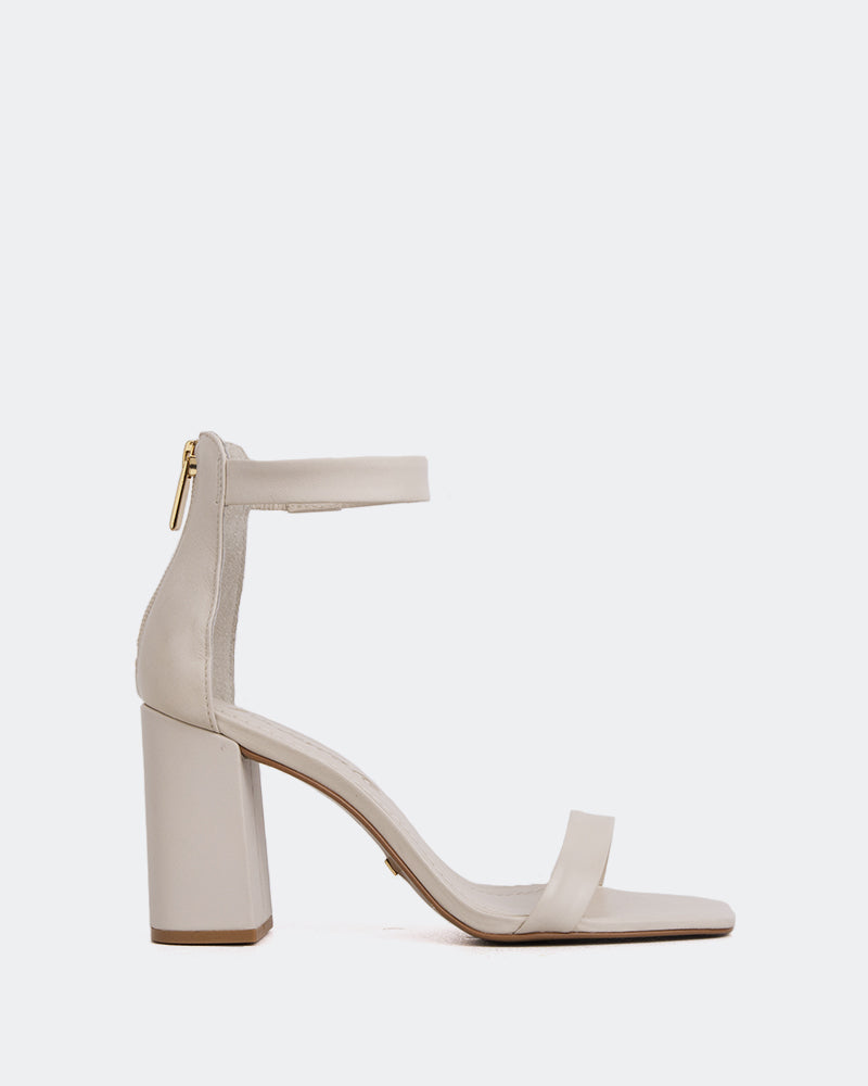 l'intervalle Clarita Blanc Cassé Cuir Blanc