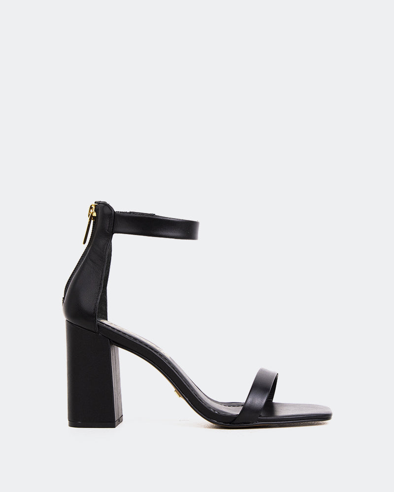 l'intervalle Clarita Noir Cuir Noir