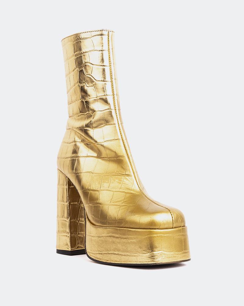 L'intervalle Cloud Croco Bronze Or