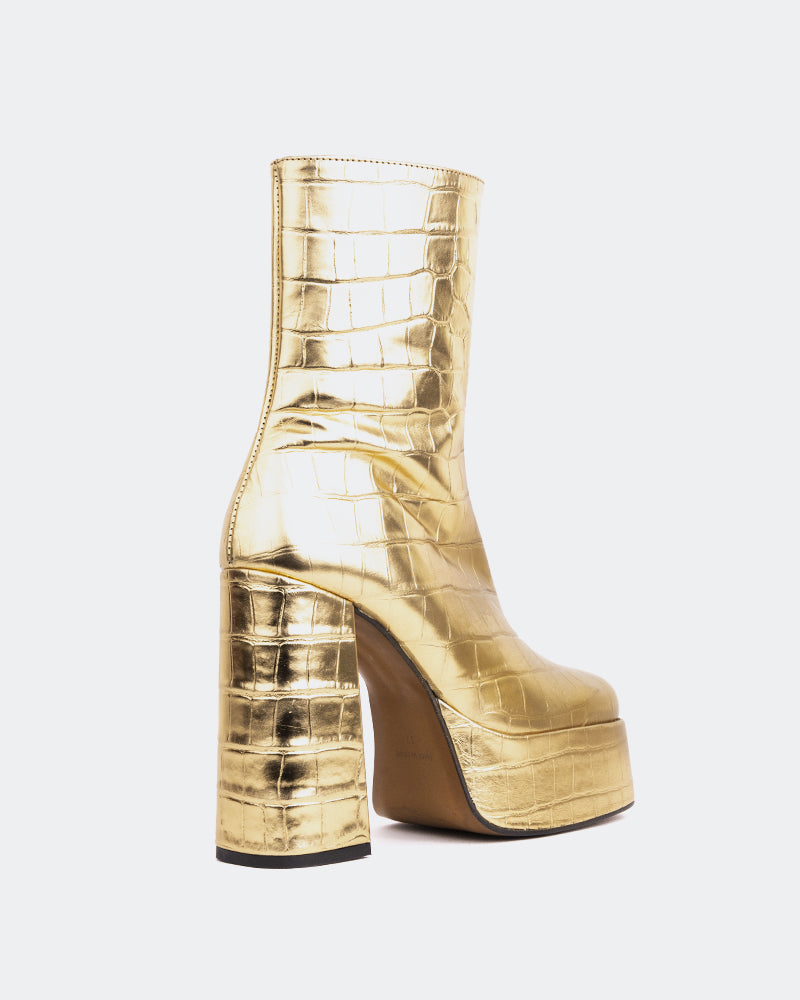 L'intervalle Cloud Croco Bronze Or