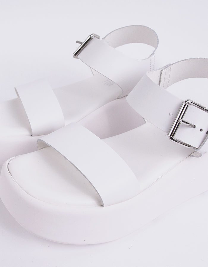 L'intervalle Cocotte En Cuir Blanc Blanc