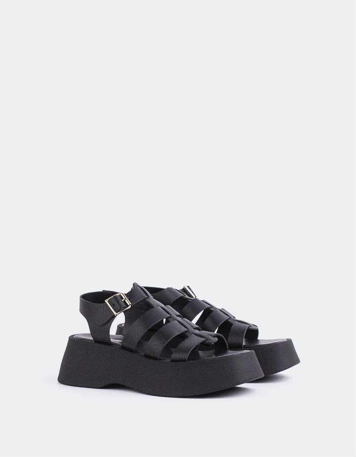 L'intervalle Confident Noir Cuir Noir