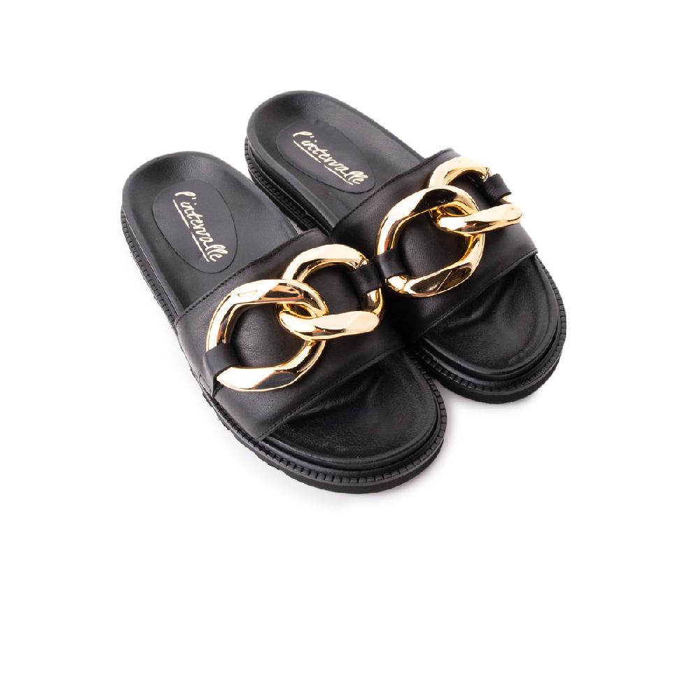 L'intervalle Conquista Noir Cuir Noir