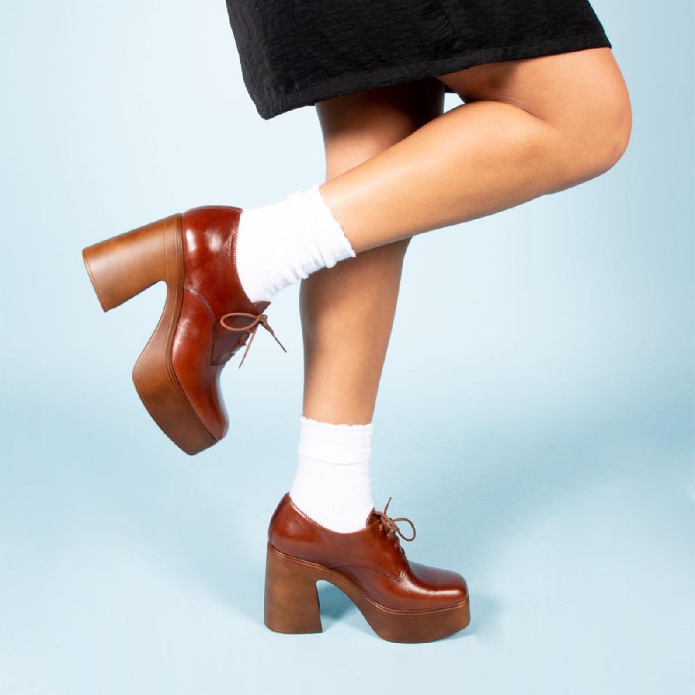 L'intervalle Corleone Cuir Cognac Brun