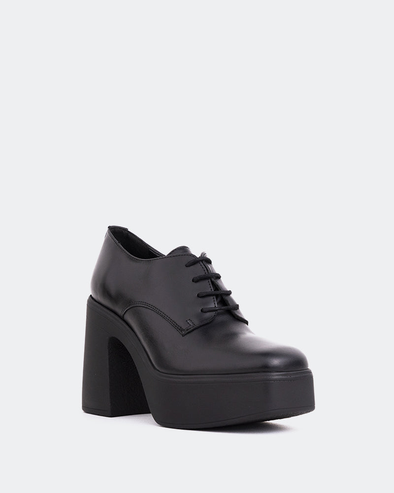 L'intervalle Corleone Noir Cuir Noir