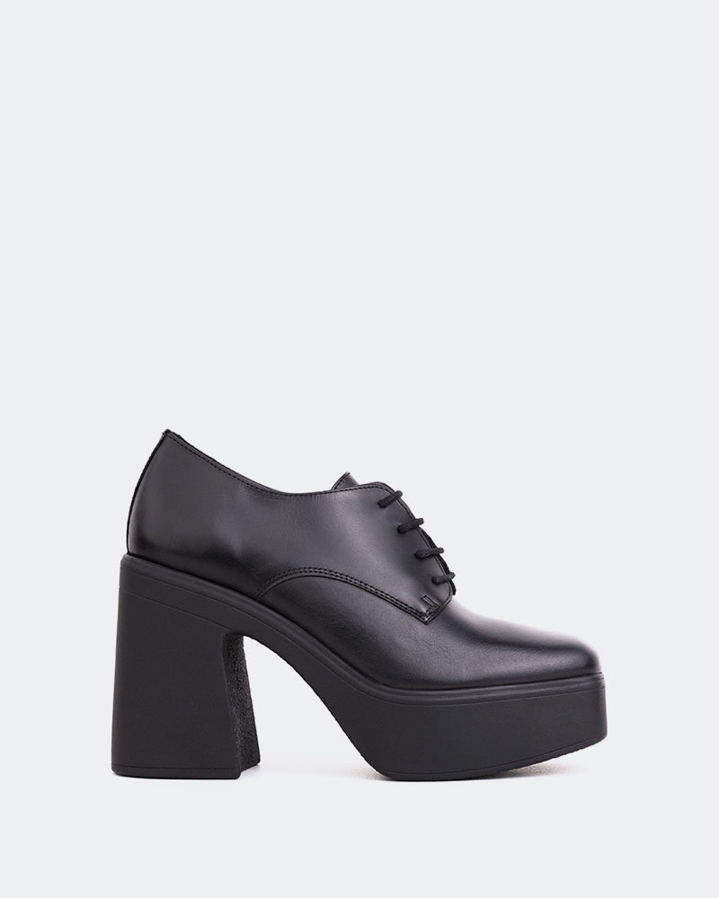 l'intervalle Corleone Noir Cuir Noir