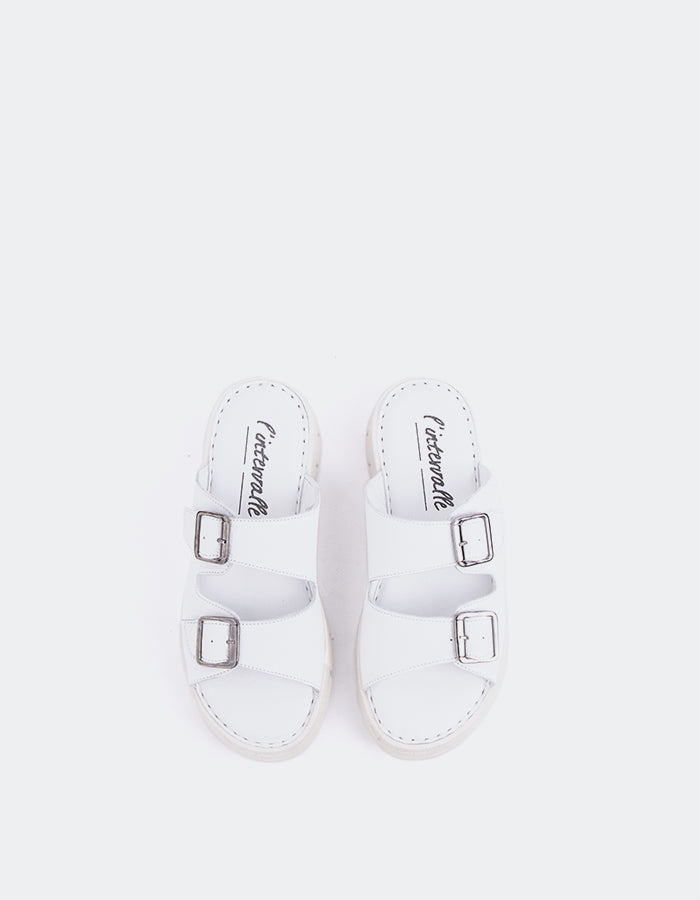 L'intervalle Corsham Cuir Blanc Blanc