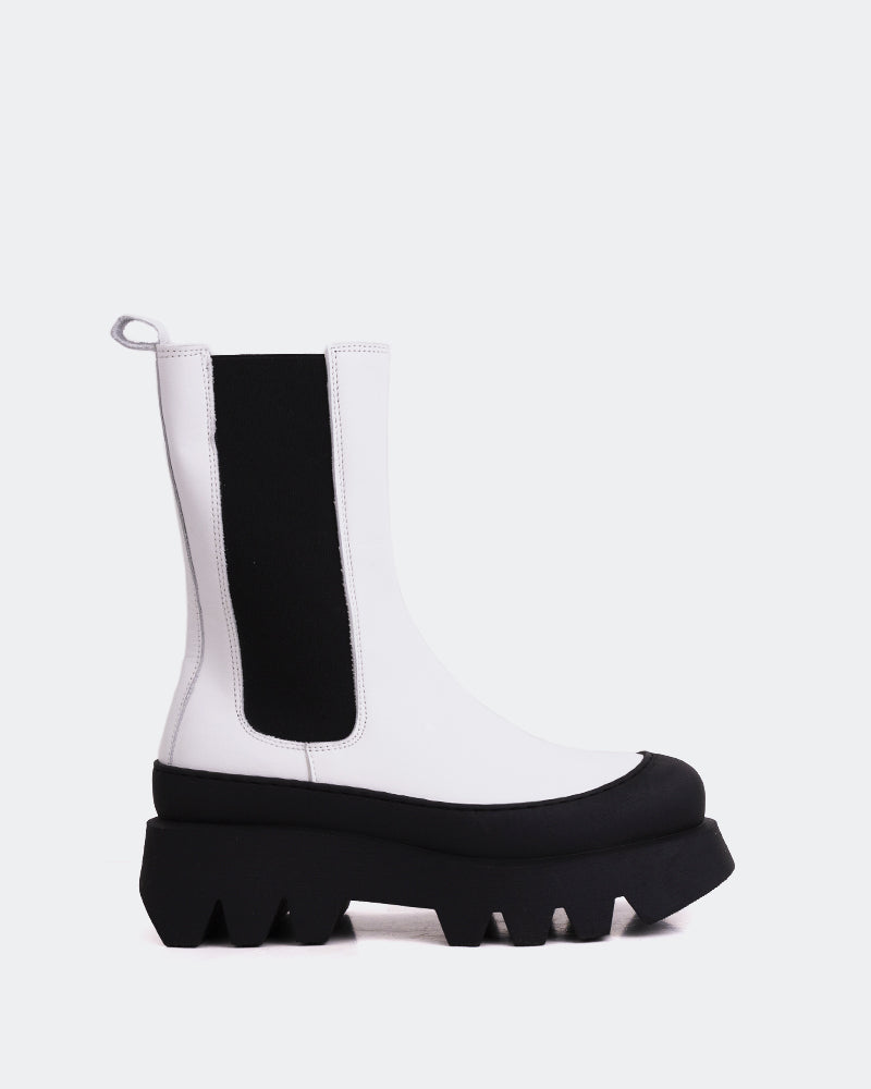 l'intervalle Cranbrook Blanc Cuir Blanc