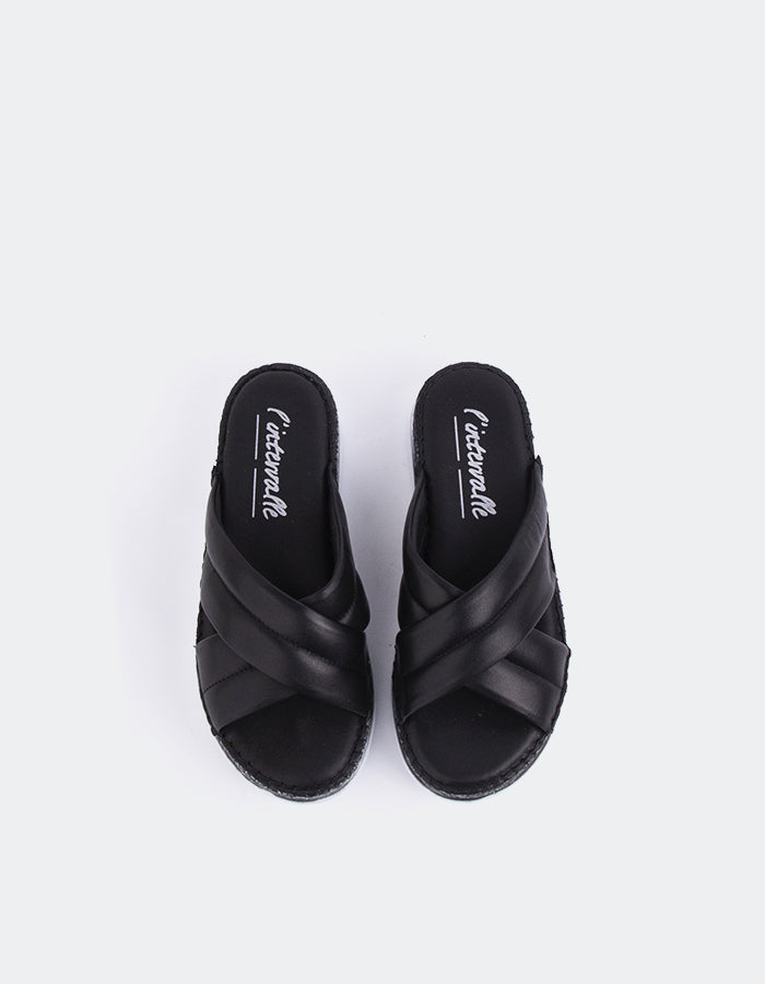 L'intervalle Cranwell Noir Cuir Noir