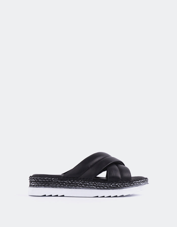 l'intervalle Cranwell Noir Cuir Noir