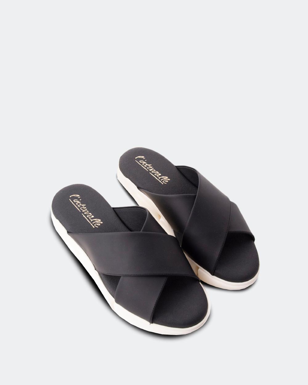 L'intervalle Crato Noir Cuir Noir