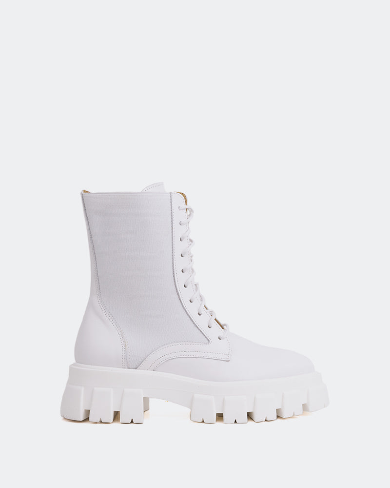 l'intervalle Creston Blanc Cuir Blanc