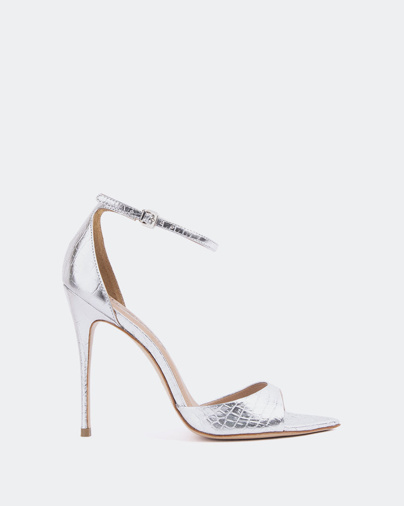 l'intervalle Cristiana Argent Croco Argent