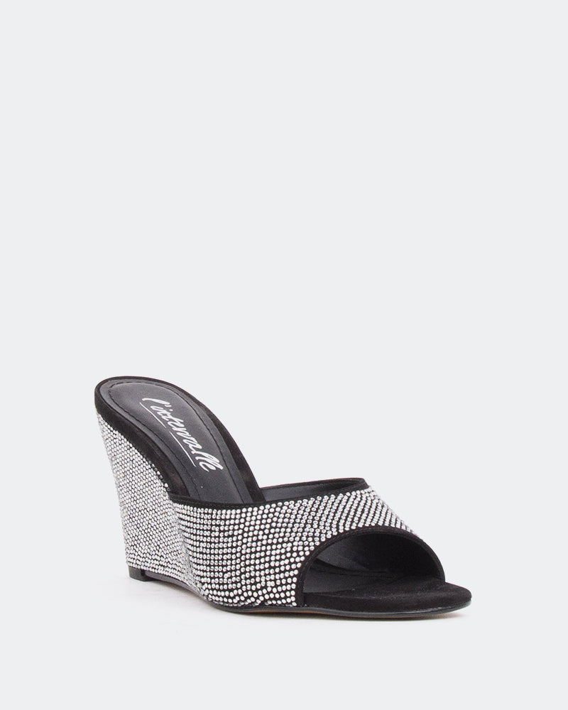 L'intervalle Crystal Noir Suède /Suède Noir Noir