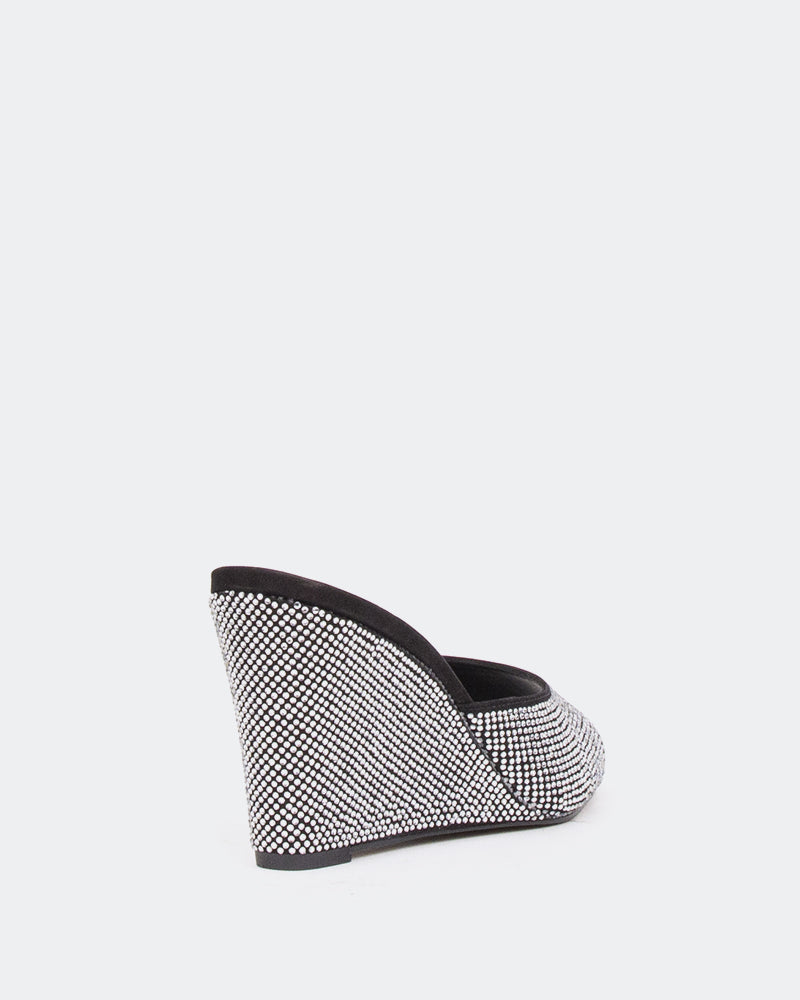 L'intervalle Crystal Noir Suède /Suède Noir Noir