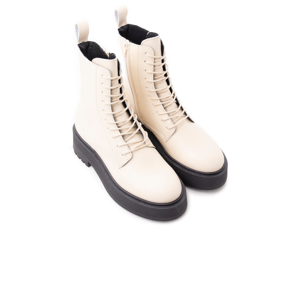 L'intervalle Cuir Beige De Matane Amande
