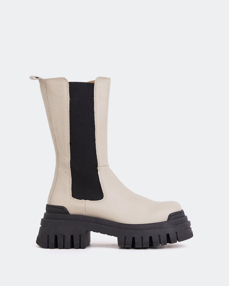 l'intervalle Cuir beige Edmonton Amande