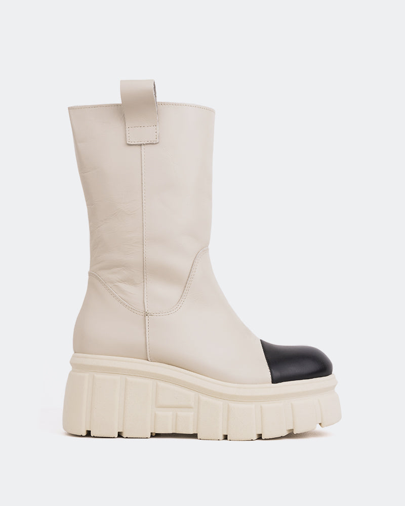 l'intervalle Cuir beige Kelowna Amande