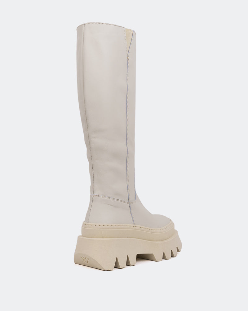 L'intervalle Cuir Beige Mahone Amande