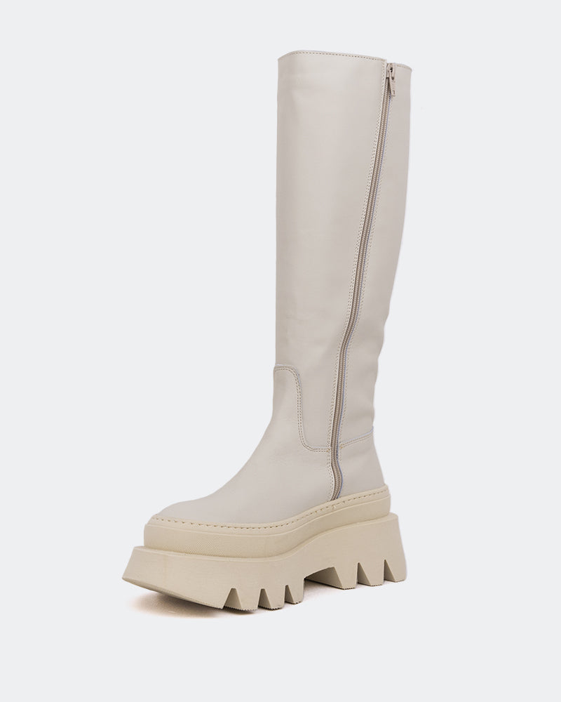 L'intervalle Cuir Beige Mahone Amande