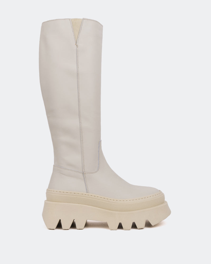 l'intervalle Cuir beige Mahone Amande