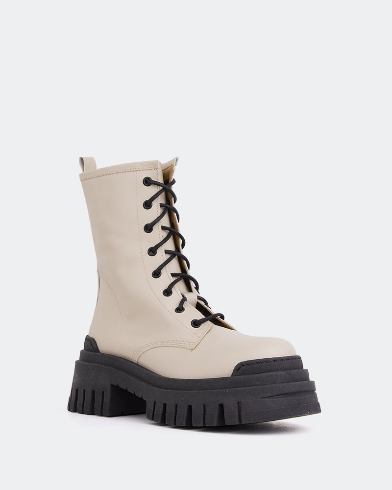 L'intervalle Cuir Beige Prairie Amande