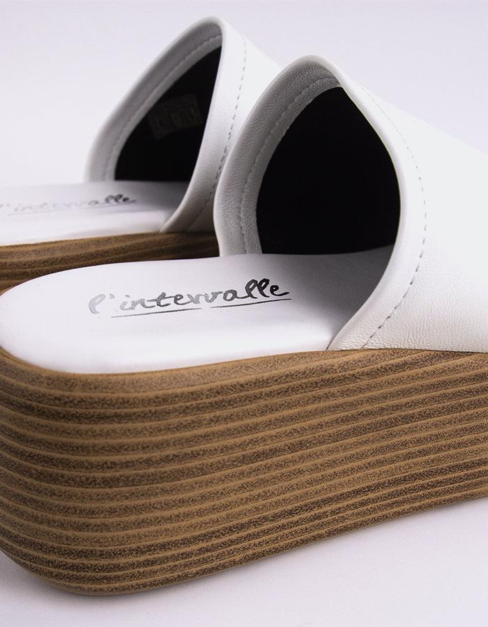 L'intervalle Cuir Blanc Beluga Blanc