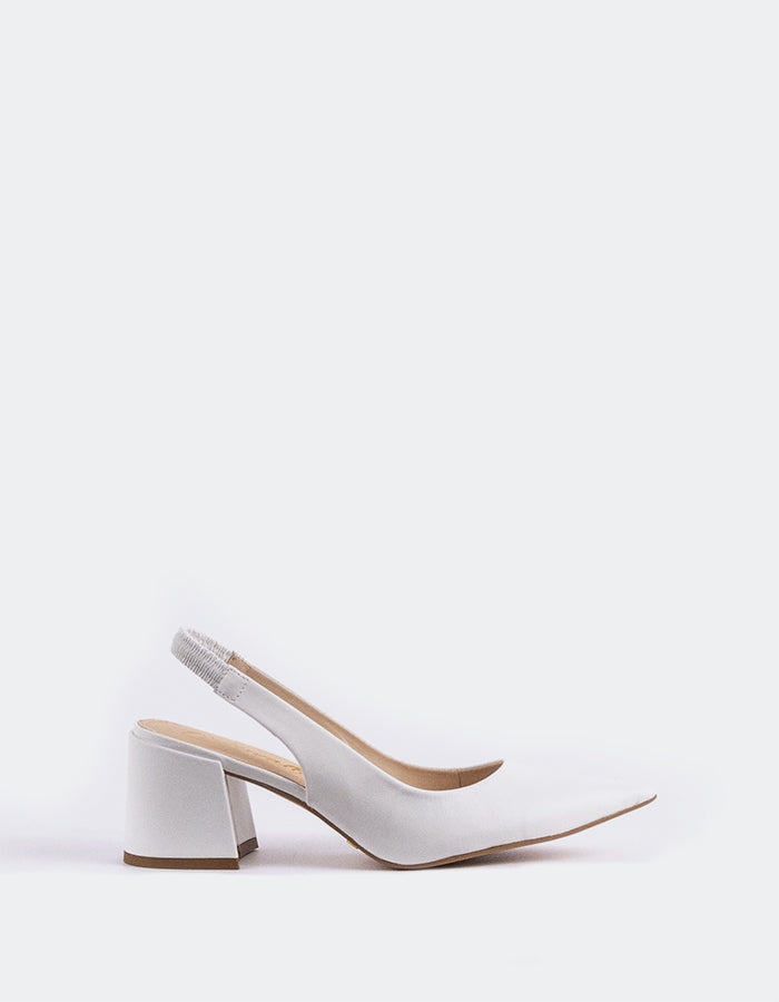 l'intervalle Cuir blanc Dalida Blanc