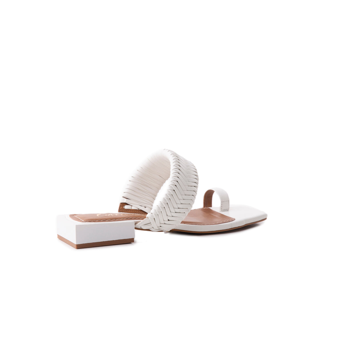 L'intervalle Cuir Blanc De Colombie Blanc