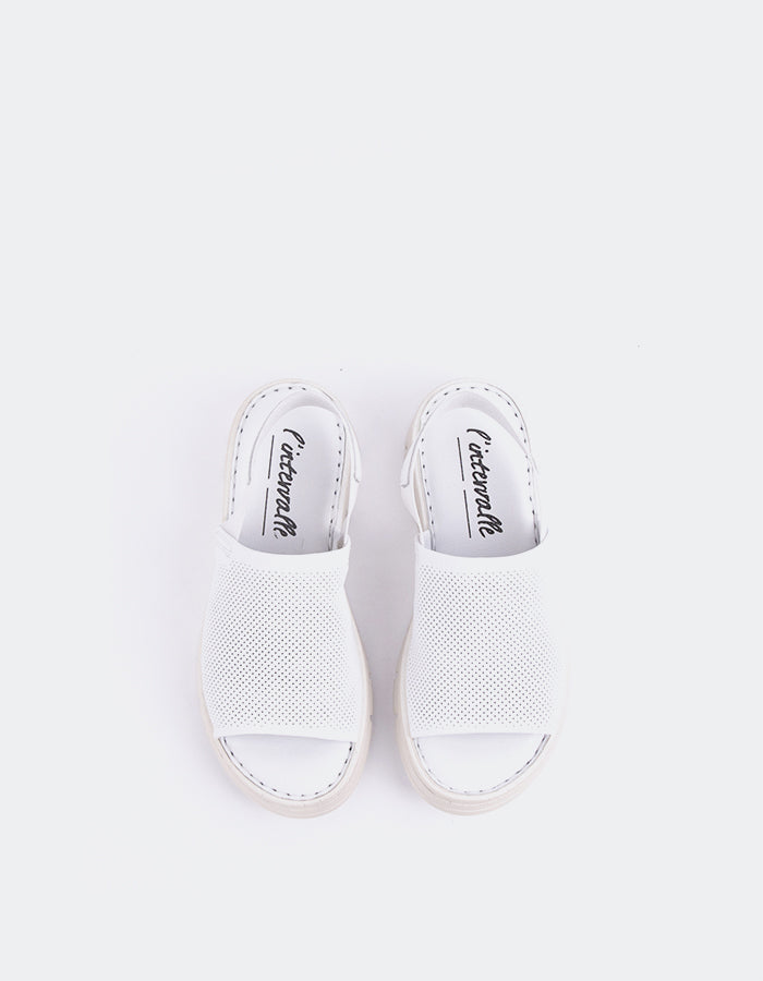 L'intervalle Cuir Blanc De Solihull Blanc