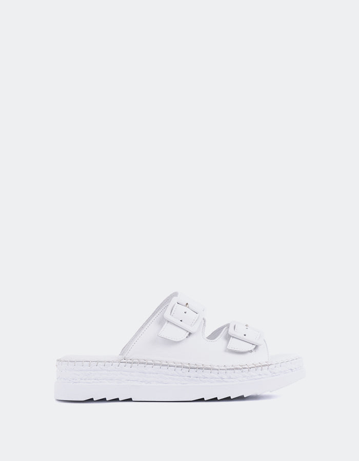 l'intervalle Cuir blanc Fitzroy Blanc