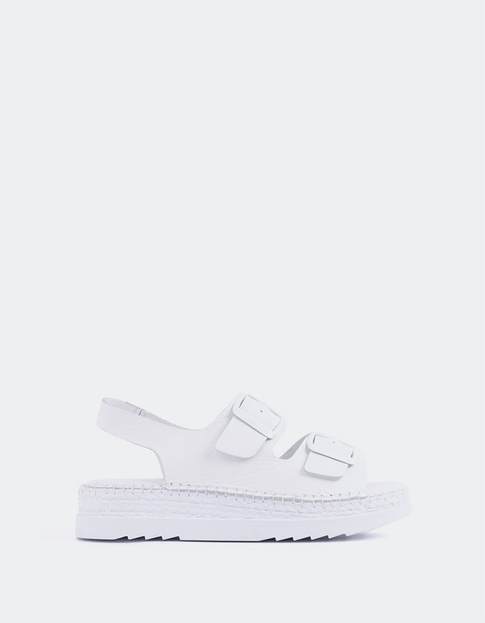 l'intervalle Cuir blanc Grafton Blanc