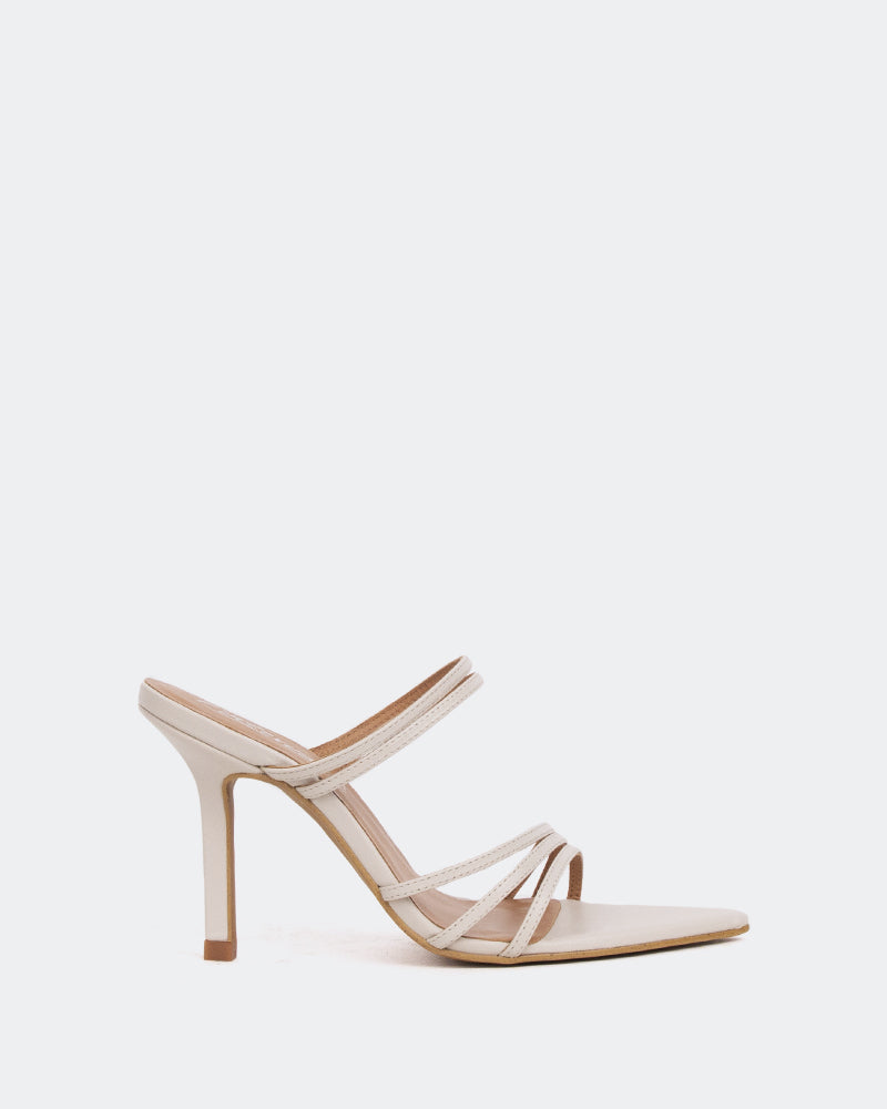 l'intervalle Cuir blanc Katen Blanc