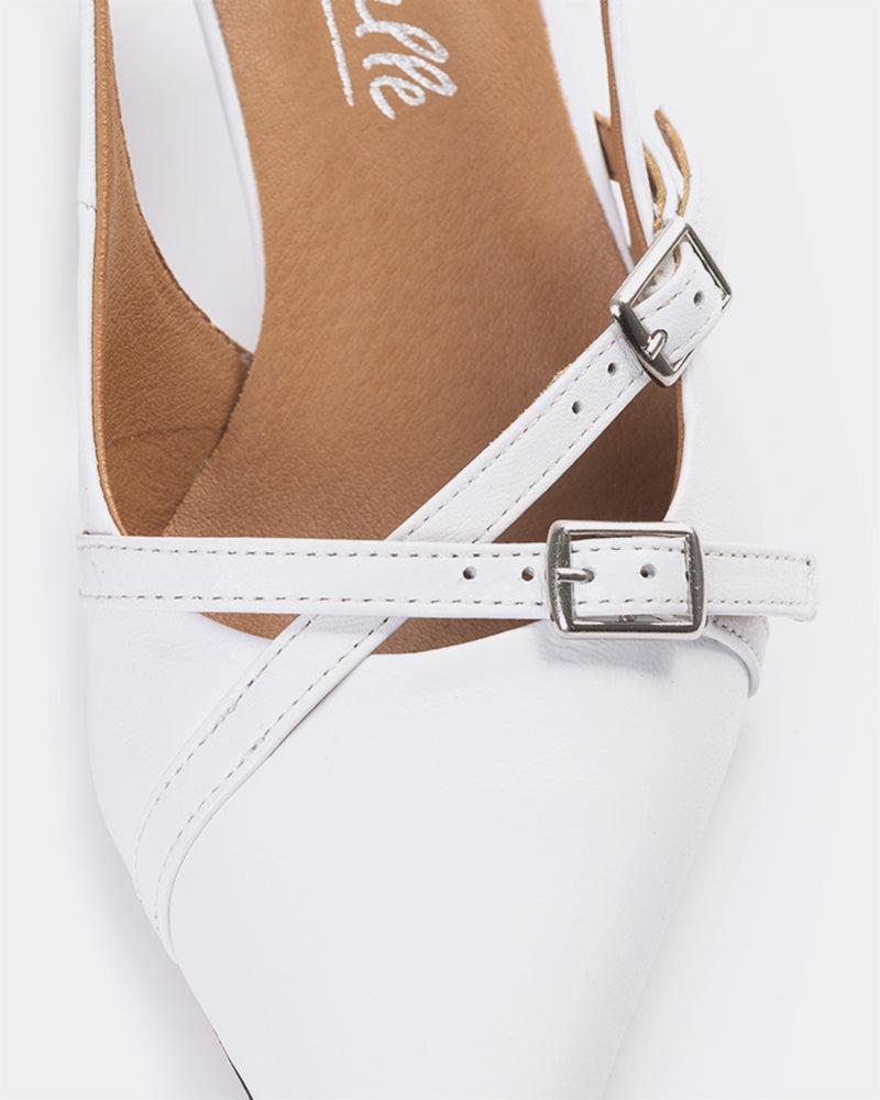 L'intervalle Cuir Blanc Montrose Blanc